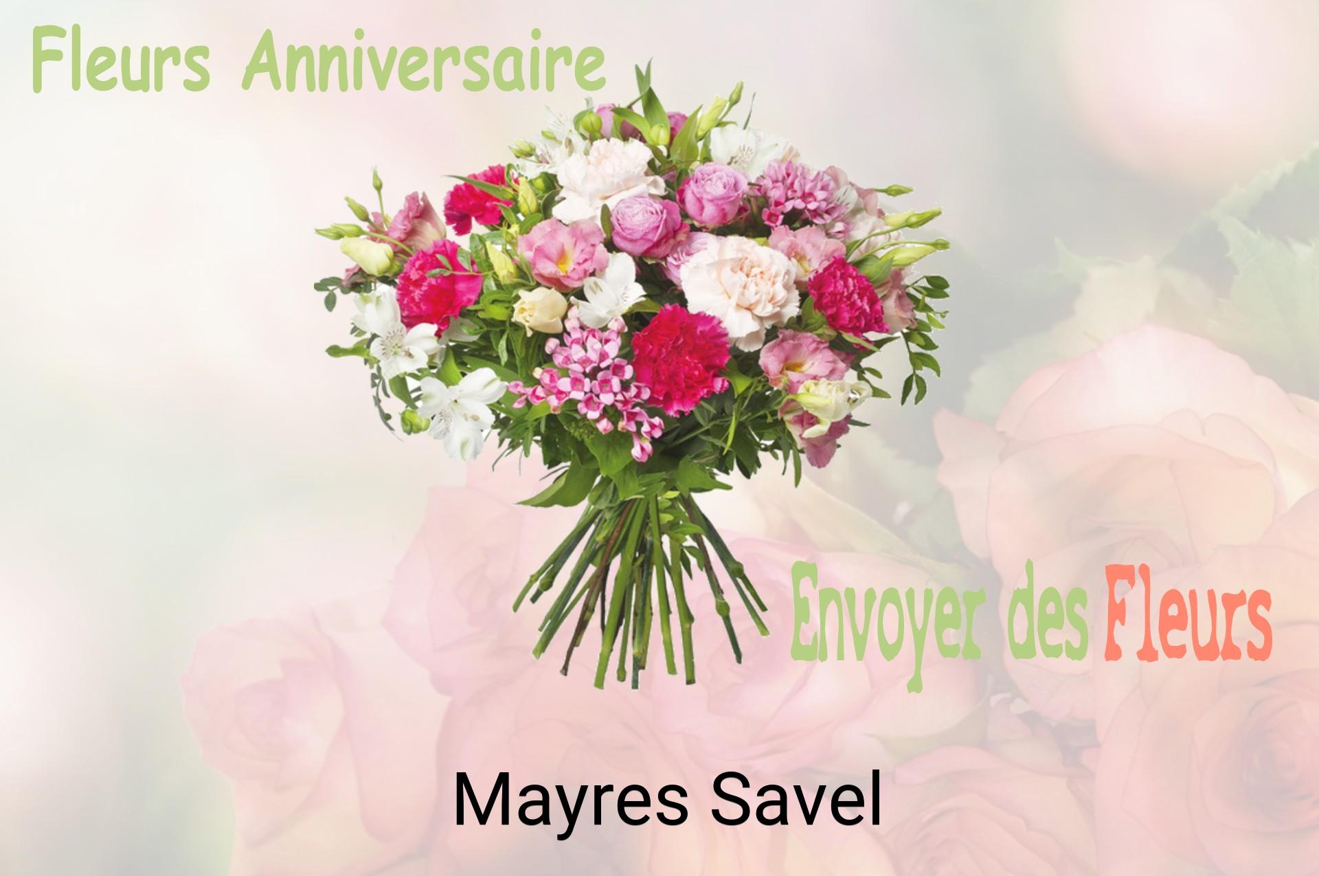 Bouquet de fleurs d’anniversaire livré à Mayres-Savel